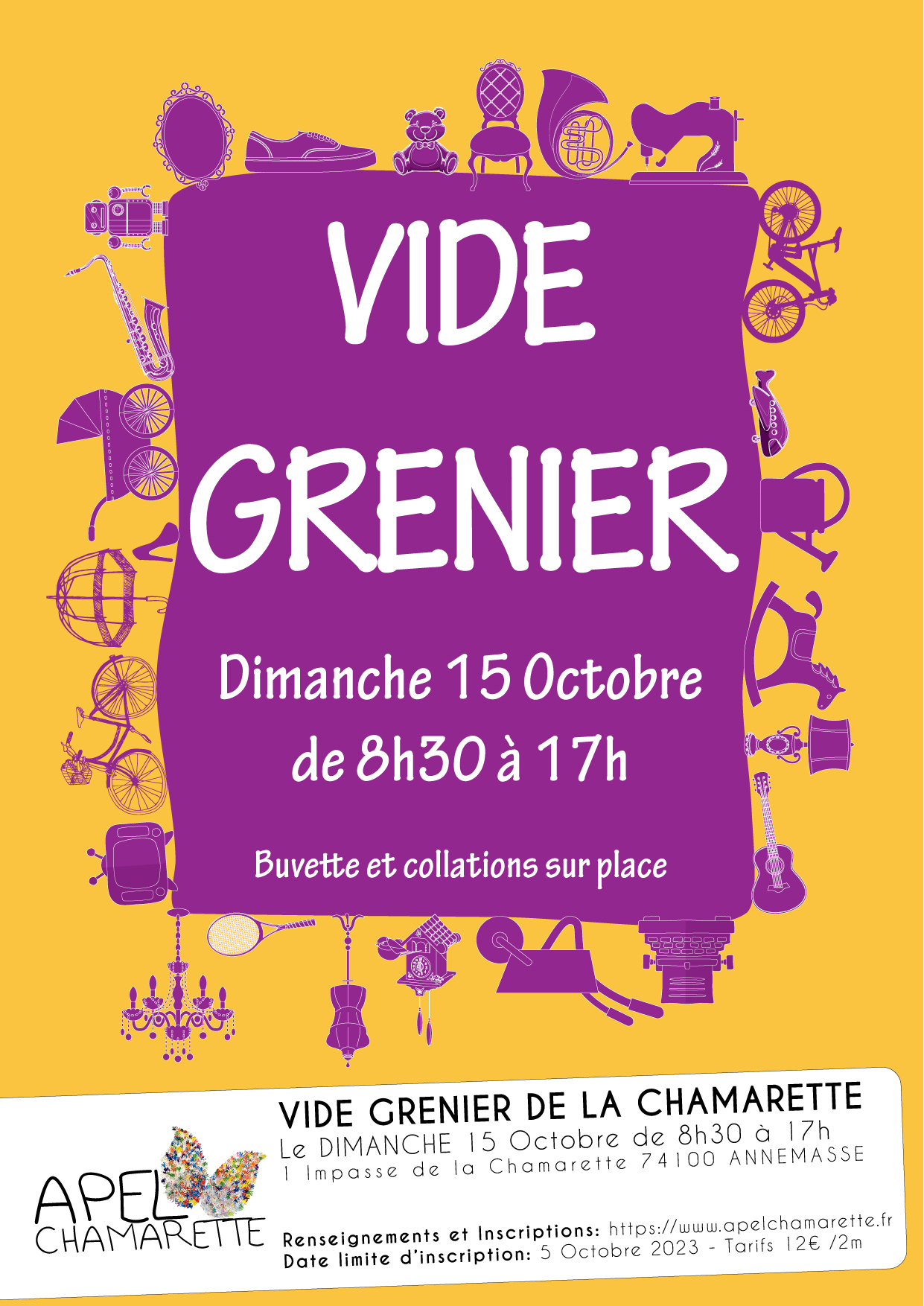 Vide Grenier de la Chamarette d'Octobre 2023