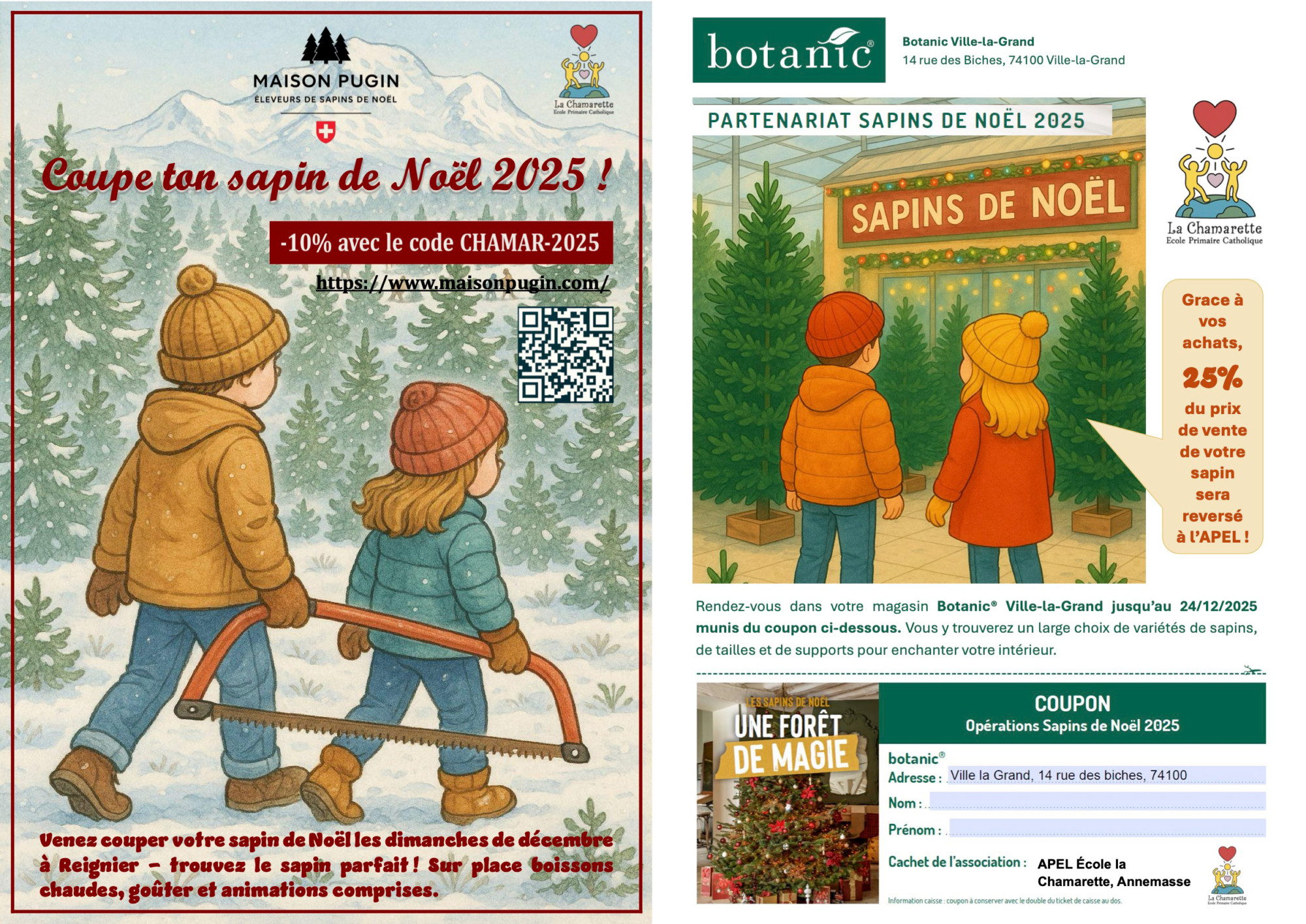 Affiche 2025 - Vente de Sapin